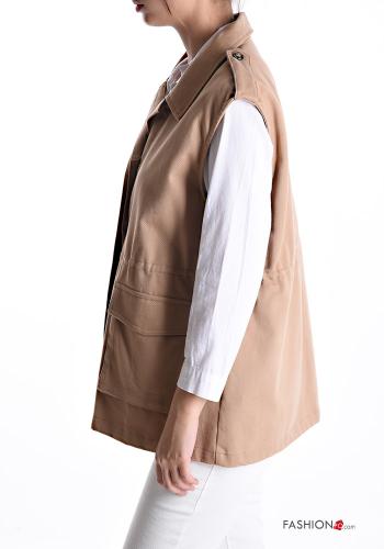 Smanicato in Cotone con bottoni con tasche - ph 3