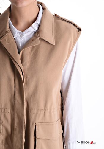 Smanicato in Cotone con bottoni con tasche - ph 4
