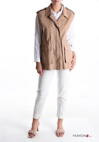 Smanicato in Cotone con bottoni con tasche - ph 5