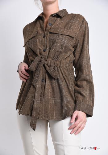 Camicia in Cotone regolabile con tasche con fiocco - ph 1