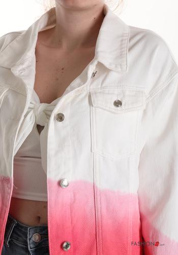 Veste en Coton en denim à boutons avec poches - ph 4