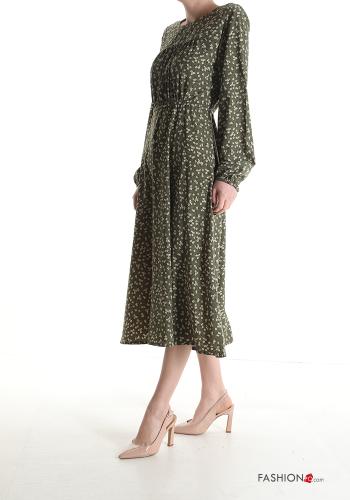 Floral long sleeve Cotton Dress - ph 3