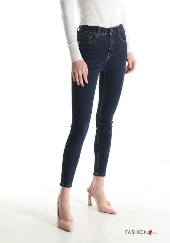 skinny Jeans aus Baumwolle mit Taschen - ph 1