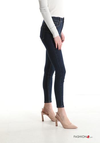 skinny Jeans aus Baumwolle mit Taschen - ph 3