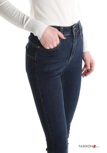 skinny Jeans aus Baumwolle mit Taschen - ph 4