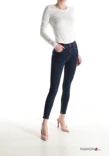 skinny Jeans aus Baumwolle mit Taschen - ph 5