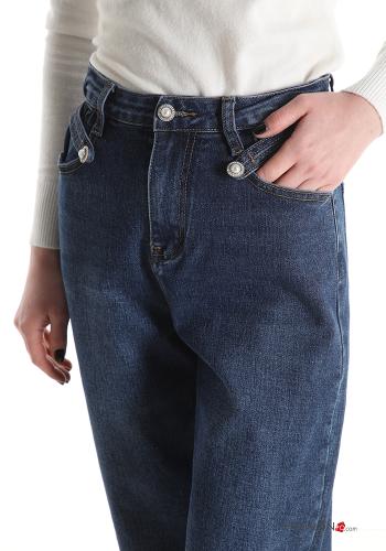 Jeans aus Baumwolle mit Taschen - ph 4