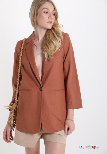 Blazer aus Leinen mit Knöpfen - ph 1