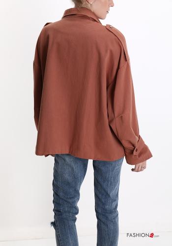 Jacke aus Baumwolle mit Knöpfen mit Taschen - ph 2