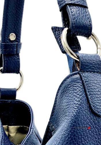 Mala em Couro Genuíno com forro com alça com fecho com bolsos - ph 4