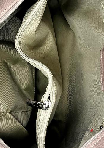 Blumenmuster Tasche aus Echtes Leder mit Taschen mit Futter mit Schultergurt mit Reißverschluss - ph 5