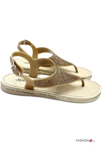 Sandals with rhinestones Ankle strap - ph 2