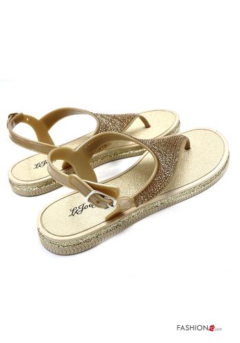 Sandals with rhinestones Ankle strap - ph 3