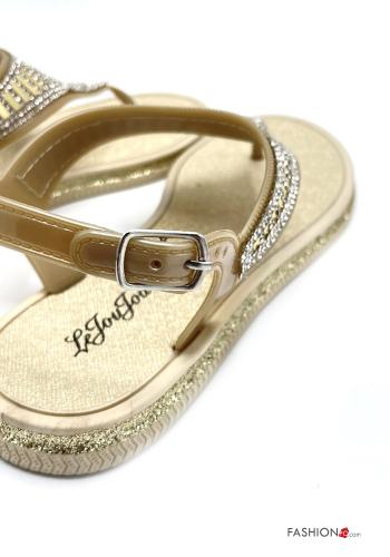 Sandals with rhinestones Ankle strap - ph 3