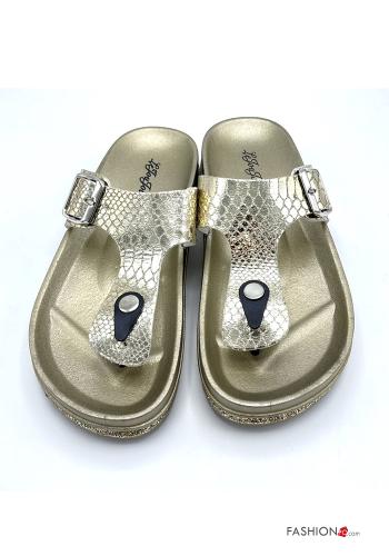 Animal print adjustable Flip flops - ph 1