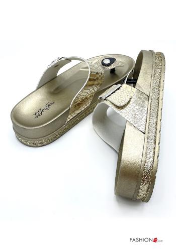 Animal print adjustable Flip flops - ph 3
