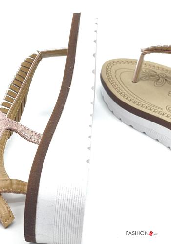 Sandals with rhinestones Ankle strap - ph 6
