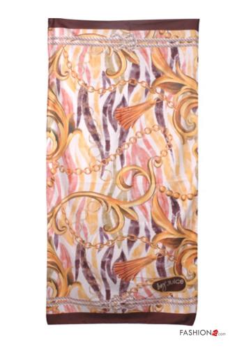 Patterned beach Towel with bag - ph 1