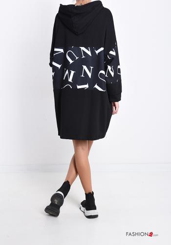 Sweatshirt aus Baumwolle mit Reißverschluss mit Kapuze - ph 2