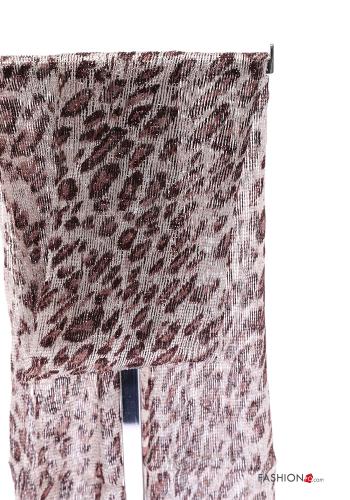 Animal print Scarf with fringe - ph 3