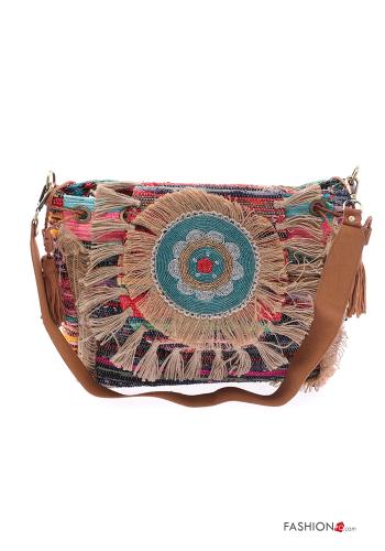 Bolso Estampado colorido con flecos - ph 1
