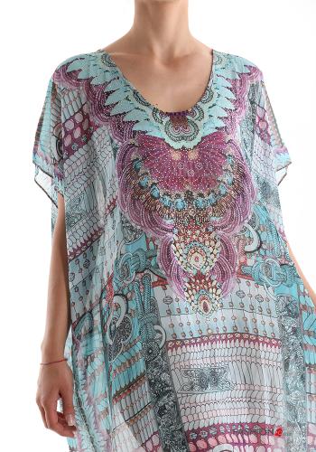 Abstrakte Muster Strandkleid - ph 4