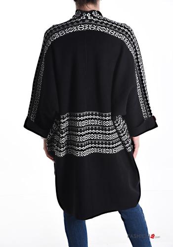 Cardigan Fantasia geometrica con bottoni - ph 2