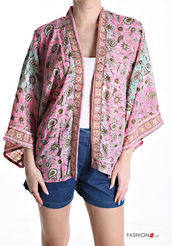 Kimono in Seta maniche a tre quarti - ph 1