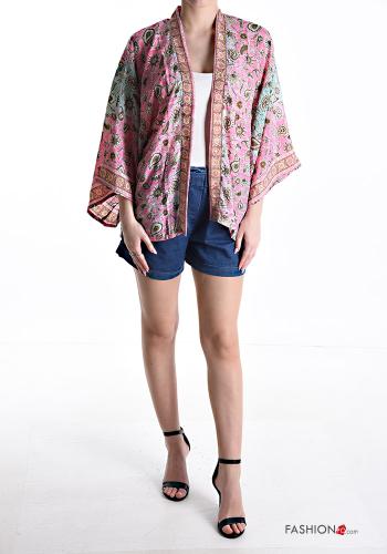 Kimono in Seta maniche a tre quarti - ph 5