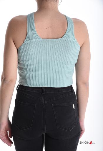 Top senza maniche costine corto - ph 2
