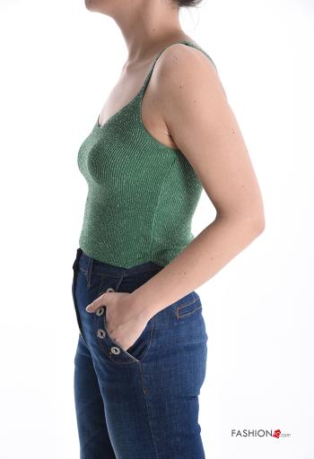 Top canalé espalda descubierta De lurex sin mangas - ph 3