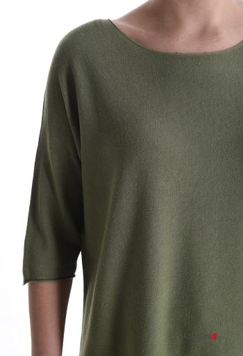 Maglione girocollo maniche a tre quarti - ph 4