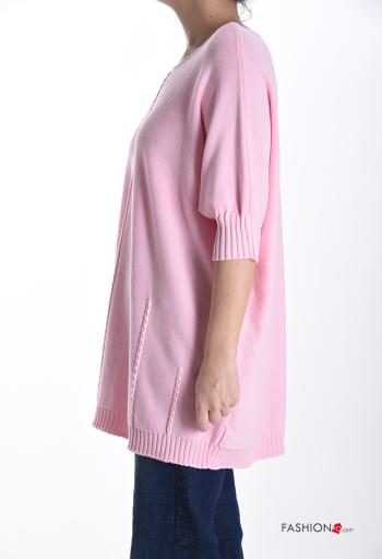 Maglione girocollo oversize maniche corte - ph 3