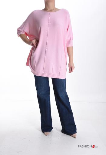 Maglione girocollo oversize maniche corte - ph 5