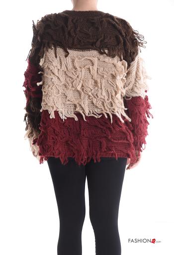lange ärmel Strickjacke aus Wollmischung - ph 2