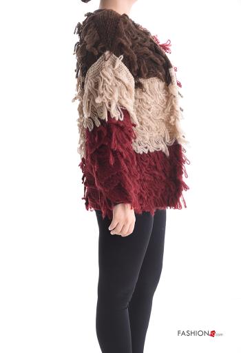 lange ärmel Strickjacke aus Wollmischung - ph 3