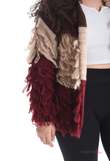 lange ärmel Strickjacke aus Wollmischung - ph 4