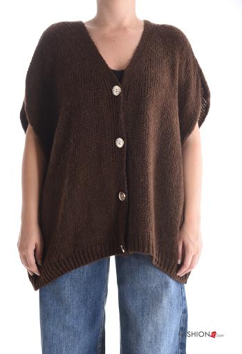 Cardigan in Misto Lana