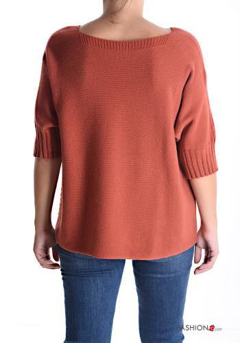 Maglione maniche corte scollo a V - ph 2