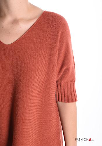 Maglione maniche corte scollo a V - ph 4