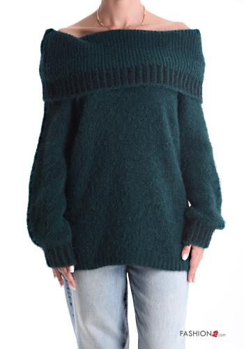 Strickpullover aus Wollmischung bardot-ausschnitt - ph 1