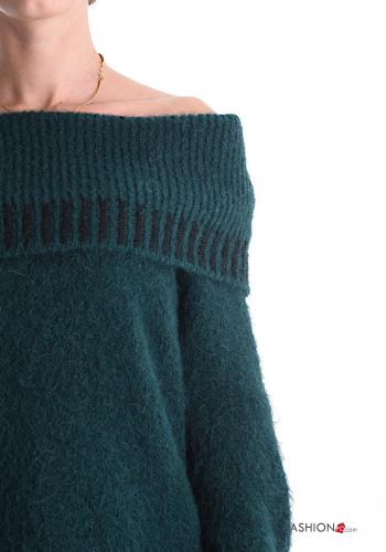 Strickpullover aus Wollmischung bardot-ausschnitt - ph 4