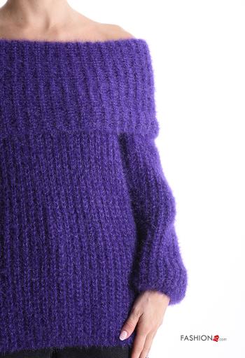 Maglione maniche lunghe scollo alla bardot - ph 4