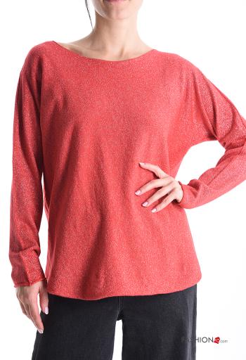 Maglione girocollo lurex maniche lunghe - ph 1