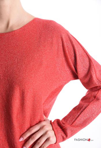 Maglione girocollo lurex maniche lunghe - ph 4