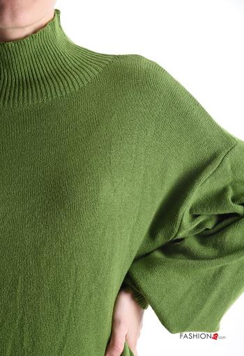 long sleeve mini Dress Rollneck with shoulder pads - ph 4