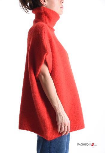 Maglione in Misto Lana maniche corte a collo alto - ph 3