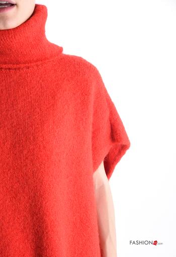 Maglione in Misto Lana maniche corte a collo alto - ph 4