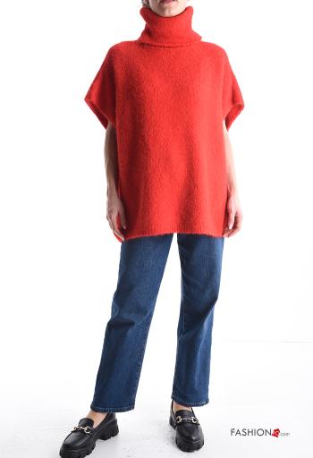 Maglione in Misto Lana maniche corte a collo alto - ph 5