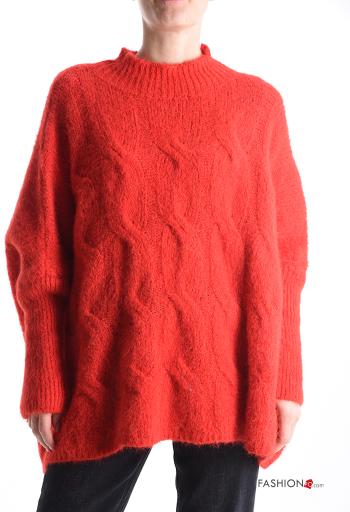 Maglione in Misto Lana oversize maniche lunghe
